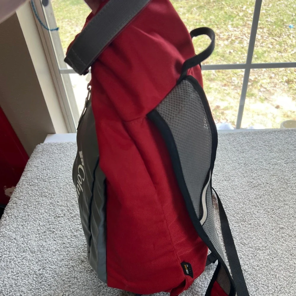 Columbia triple canyon Backpack Red Grey Roll Top Dry Bag hiking daypack outdoor